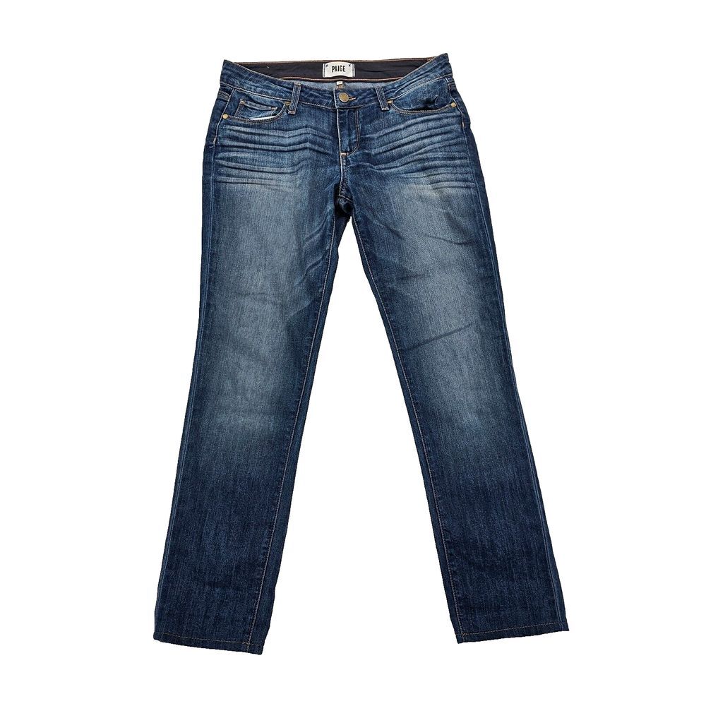 Paige Jimmy Jimmy Jeans Womens 27 Blue Skinny Stretch Denim Medium Wash Mid Rise